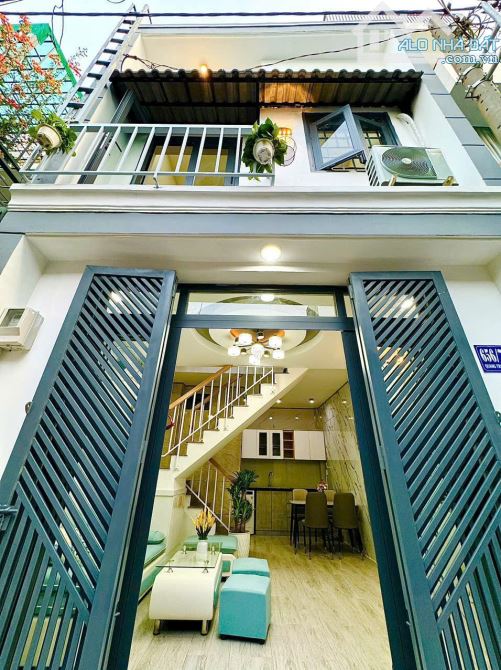 BÁN NHÀ MỚI ĐẸP QUANG TRUNG P11 GÒ VẤP. DT: 4x6M. 3lầu-2pn. GIÁ: 3.680 TỶ. - 1