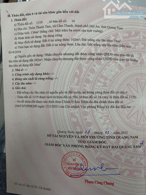 📌📌📌LÀM VIỆC TRỰC TIẾP GIÁ TỐT !!!Bán lô mặt tiền huỳnh thị lựu hội an - 1