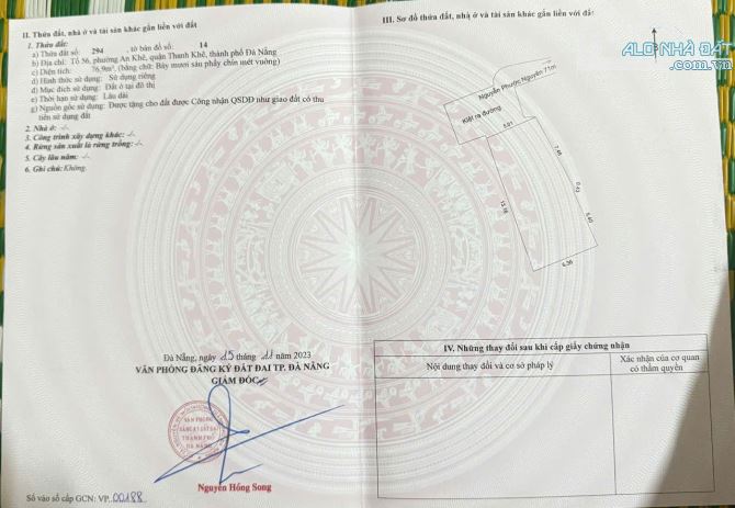 📌📌📌LÀM VIỆC TRỰC TIẾP GIÁ TỐT !!!bán lô đất kiệt 228 nguyễn phước nguyên - 1