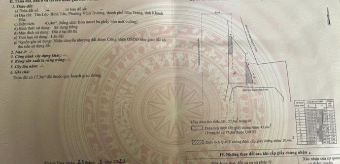 Giá đầu tư: Bán nhà cấp 4 lô góc có gác lửng cũ đườngoto cách đường Phước Long 20m.dt43m - 2