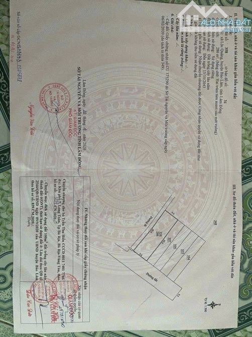 Bán đất đường 20 thôn 7 Lộc Quảng, nay là xã Bảo Lâm 1 - 2