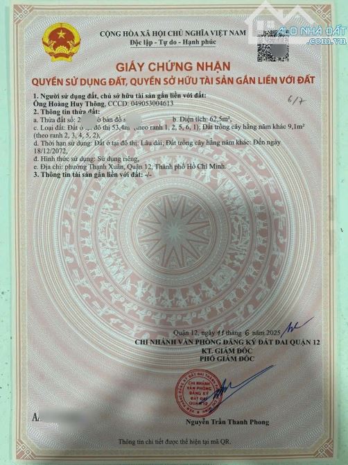SIÊU PHẨM CẶP ĐẤT ĐẸP (4X15.5) MẶT TIỀN THẠNH XUÂN 38, Q12 - 3