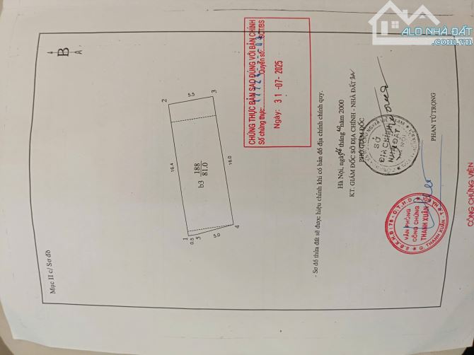 GIÁ ĐẦU TƯ, KINH DOANH ĐỈNH, MP CHÍNH KINH, THANH XUÂN 81M - MT: 5,5M - 21,5 TỶ - 4
