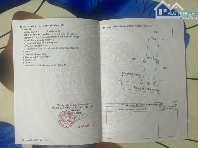 150m2 Thạnh Đức Bến Lức đường xe tải bao san lấp chỉ 1tỷ2 - 4