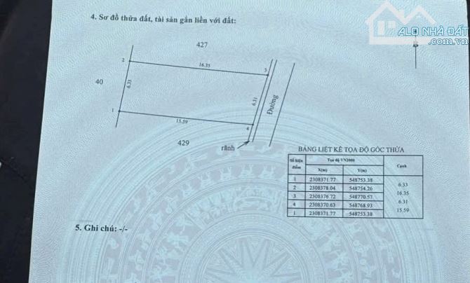 Chủ cần tiền muốn bán nhanh 100m Tân Dân - Khoái Châu giá chỉ 2x Tr/m2 đường đang làm cầu - 5