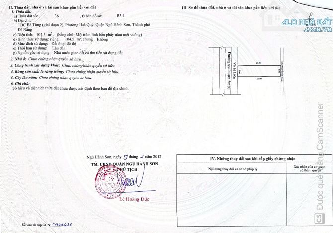 Bán đất ven sông Ngũ Hành Sơn chỉ 35triệu m2 đường Vân Đài Nữ Sỹ - 5