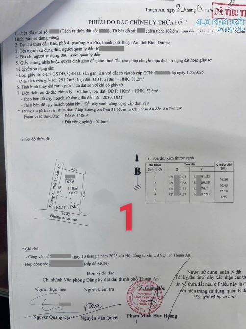 lô đất siêu rẻ 2,5 ty TL 162,6m2, gần vòng xoay An Phú 500m, p.An Phú - 6