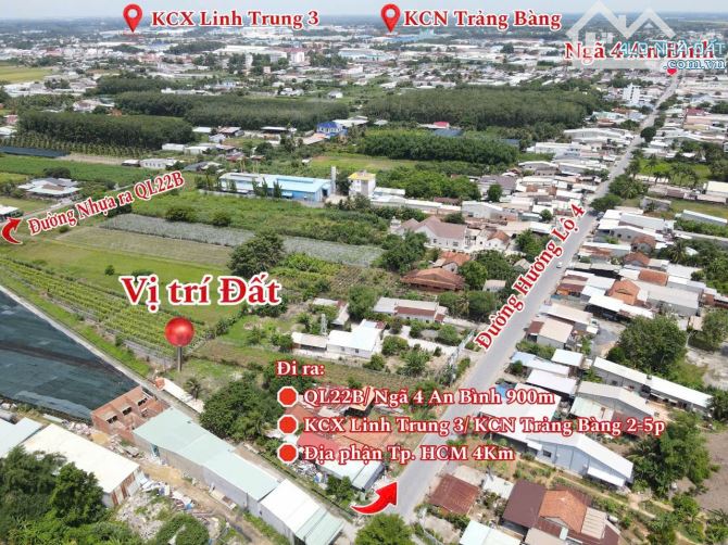 Đất ngay Quốc Lộ 22 rớt nhựa 50 mét chỉ hơn 800tr . - 9