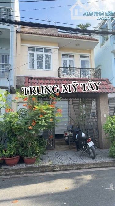 MẶT TIỀN KINH DOANH NHÀ NGANG (6M #_HIẾM) TRUNG MỸ TÂY _ 3 TẦNG BTCT - 120M2 - ĐƯỜNG NHỰA