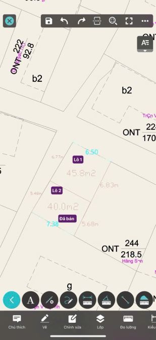 CẦN BÁN 45,8m²  ĐẤT TẠI KIM THIỀU, TỪ SƠN - ĐƯỜNG THÔNG THOÁNG Ô TÔ CHẠY - GIÁ RẺ - 4