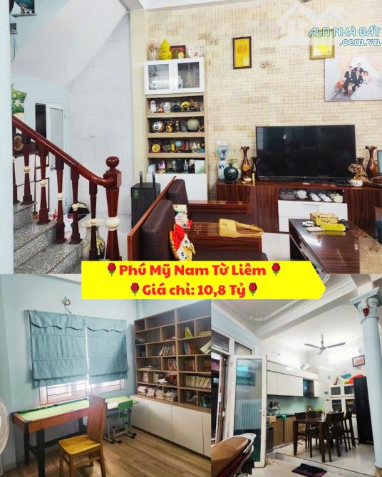 PHÚ MỸ – NAM TỪ LIÊM - 42m²- 5 Tầng -Mặt Tiền 6,4m - Giá chỉ 10,8 TỶ - TẶNG FULL MỘI THẤT