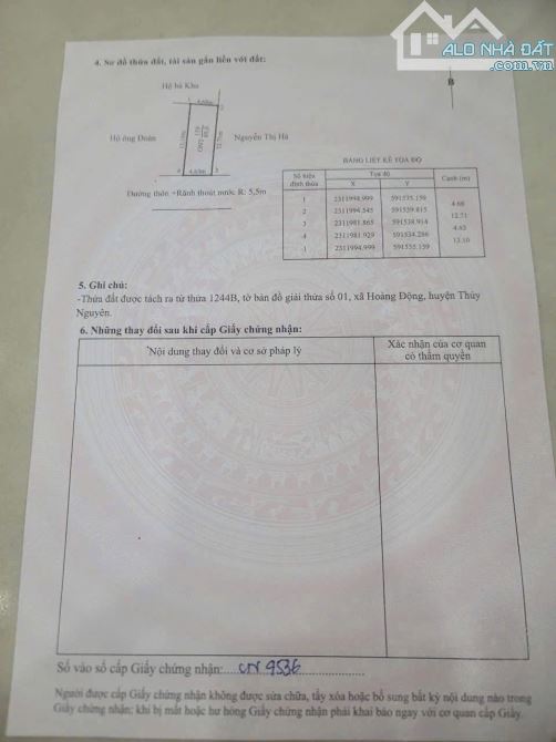 mặt đường liên thôn tại Hoàng Động, Thủy Nguyên (Phường Thiên Hương mới)