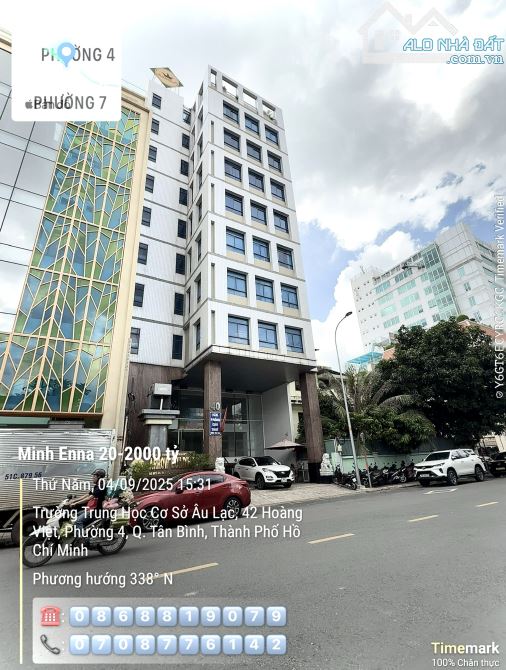 140 tỷ! Bán Building HIẾM đường Hoàng Việt, Tân Bình - 12x20m - 2 Hầm 10 Tầng