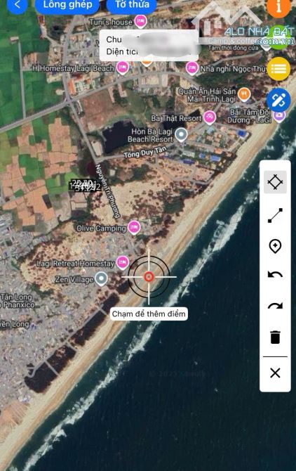Bán 4000m đất biển cách biển vài phút đi bộ,LAGI-lâm đồng