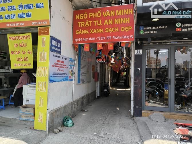 BÁN NHÀ PHỐ NGỌC KHÁNH - BA ĐÌNH - DT 47M2 - MT6M - GIÁ 10.5 TỶ CÓ TL