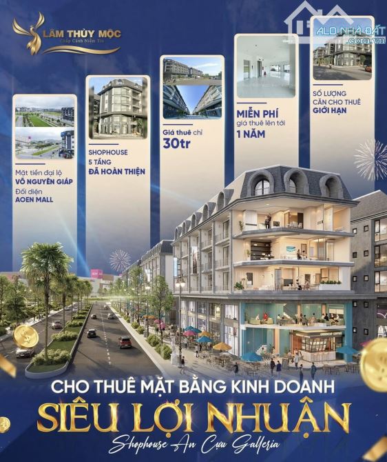 cho thuê shophouse vị trí vàng tại mặt đường Võ Nguyên Giáp