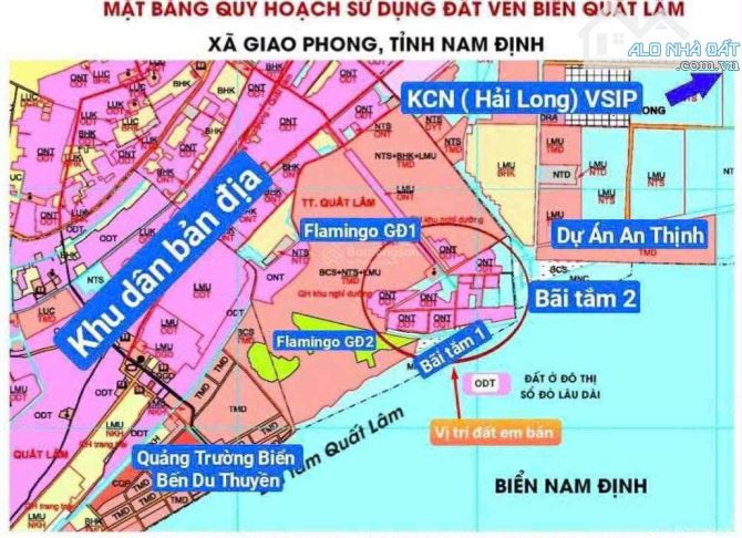 💥 ĐẦU TƯ CỰC ĐỈNH- CHỈ HƠN 1 TỶ- LÔ ĐẤT 100M2 SÁT MẶT BIỂN QUẤT LÂM.