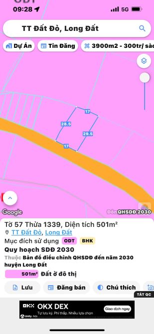 2 lô diện tích nhà vườn liền kề - Cao Văn Ngọc- trung tâm thị trấn Đất Đỏ 👉👉  VT1: 564m2