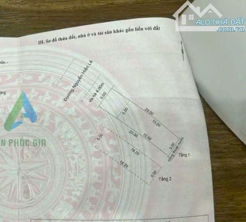 BÁN NHÀ MẶT TIỀN 2 TẦNG ĐƯỜNG NGUYỄN HIẾN LÊ, DT 100M2, GIÁ TỐT 6TỶ6