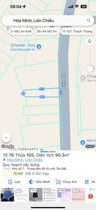 🔥 Đất mặt tiền Tô Hiệu – Vị trí kinh doanh cực đẹp  ❤️Vị trí: Mặt tiền đường Tô Hiệu