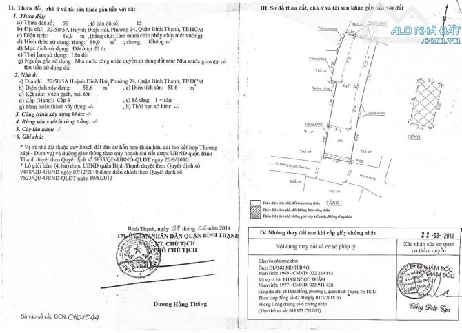 Nhà 2 tầng 4x18m nở hậu 5m, 22/50/5A Huỳnh Đình Hai 3.9 tỷ