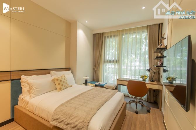 Bán căn hộ 2PN giá chỉ 4,55 tỷ - 74,3m2 tại Masteri Rivera Danang, view trọn vẹn pháo hoa