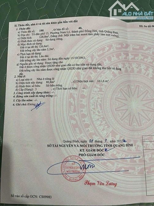 🏡 BÁN NHÀ ĐẸP – NAM LÝ TP. ĐỒNG HỚI, QUẢNG BÌNH 🏡 - 1
