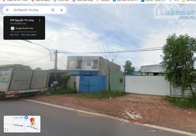 CHO THUÊ ĐẤT TRỐNG MẶT TIỀN ĐƯỜNG NGUYỄN THỊ LẮNG - 1