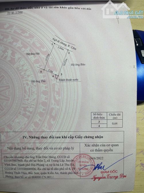 Hàng hiếm Kiến Phong, Đồng Thái, An Dương 52m giá chỉ 1,3xtỷ - 1