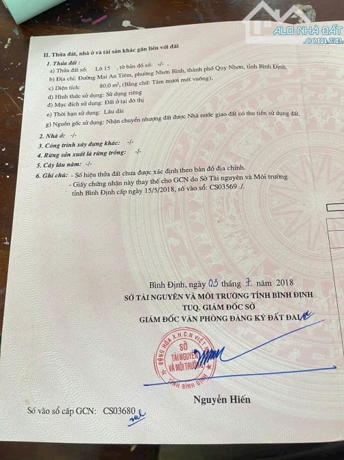 Bán đất mặt tiền đường mai an tiêm giá tốt - 1