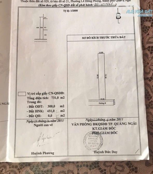 Bán đất mặt tiền Nguyễn Cư Trinh TP Quảng Ngãi - 2