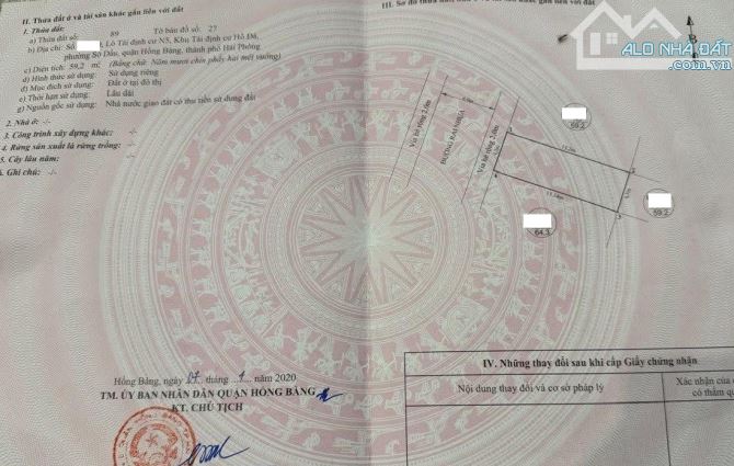 Bán lô đất 60m2 tuyến 3 khu phân lô Hồ Đá, Hồng Bàng, chỉ gần 3,2 tỷ - 2