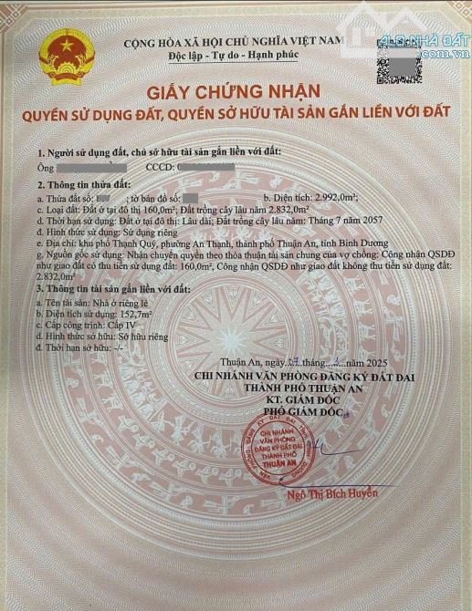 Bán đất 39.2x76m, hẻm đường Thanh Qúy p. An Thạnh - 2