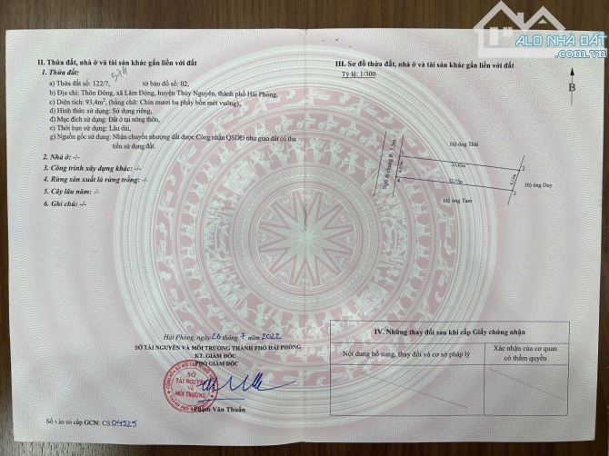 💥 Bán lô đất hiếm tại Lâm Động – Thủy Nguyên 💥 - 3