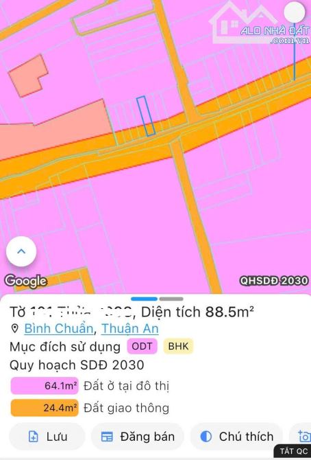 Bán đất 4.3x20.7m, mặt tiền Bình Chuẩn 63 p. Bình Chuẩn gần chợ Bình Phước B - 3