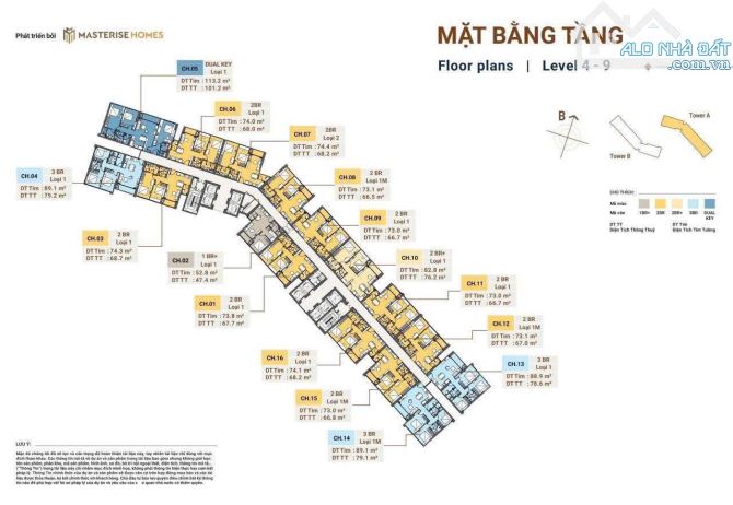 Căn 2PN hướng Nam mát mẻ Masteri Rivera Đà Nẵng, giá và chính sách tốt nhất thị trường - 3