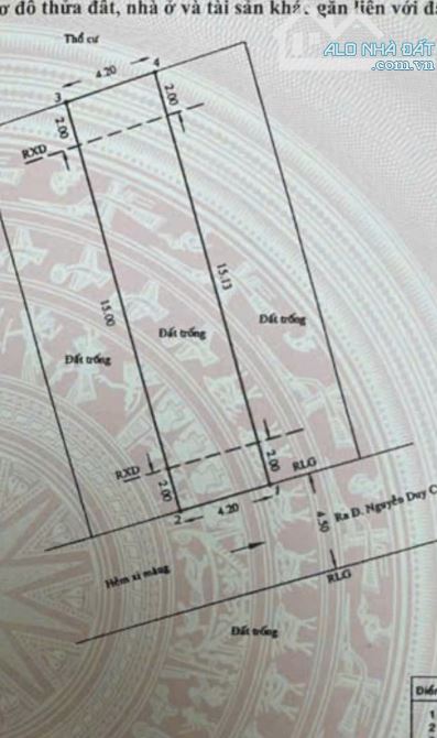 GÒ VẤP, BÁN LÔ ĐẤT HẺM QUANG TRUNG NGAY CHỢ TTTM DT 4.2x20m CHỈ 5.1 TỶ - 3