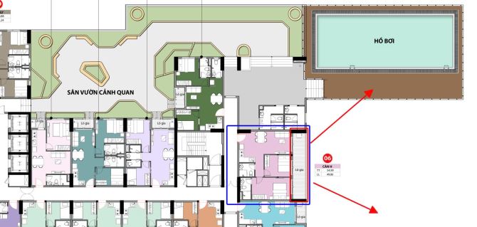 Bán căn hộ 55m2 2PN2WC tặng kèm 18m2 sân vườn - 3