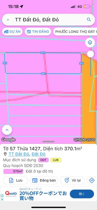 MẶT TIỂN TRẦN HUY LIỆU - TT ĐẤT ĐỎ- BRVT 🌈DT 10x37M -370m2 -120tc  Khu dân cư ở kín, - 4
