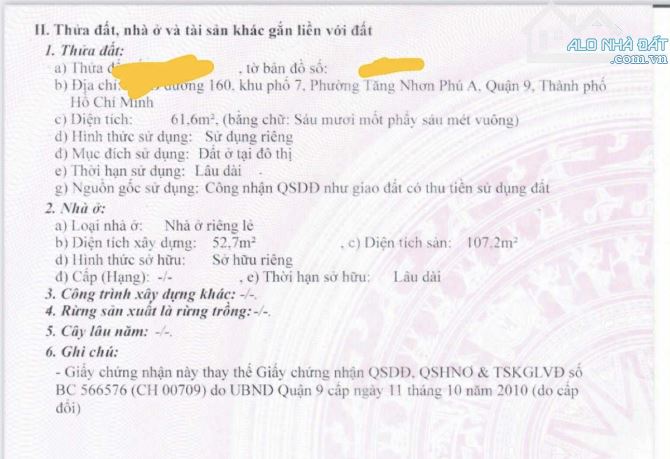 NHÀ 2 LẦU GẦN LÃ XUÂN OAI- TNPA- THỦ ĐỨC. HXH QUAY ĐẦU _ GIÁ 6.1TỶ.  + VỊ TRÍ tại đường 16 - 4