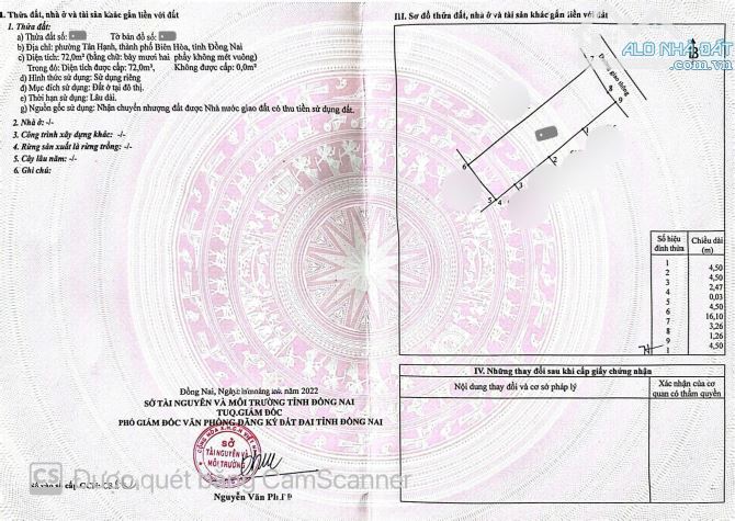 Bán đất hẻm 255 đường Phạm Văn Diêu 200m, p.Tân Hạnh, Tp.Biên Hòa chỉ 1,85 tỷ TL M7481 - 4