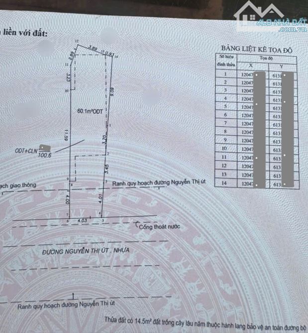 Bán đất MT kinh doanh gần chợ Đông Hòa 300m, p.Đông Hòa, Tp.Dĩ An chỉ 4,95 tỷ TL M7486 - 4