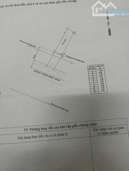 Bán đất MT đường Thống Nhất đối diện Chung Cư Bons p.Bình An Tp.Dĩ An chỉ 15ty500 TL M7488 - 5