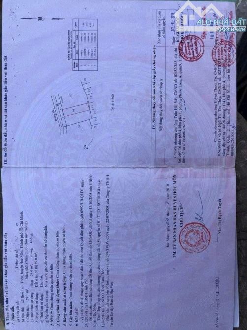 BÁN NHÀ SẸC PHÙNG THỊ CHUYỆN THỚI TAM THÔN HÓC MÔN GIÁ CHỈ 760 TRIỆU - 6