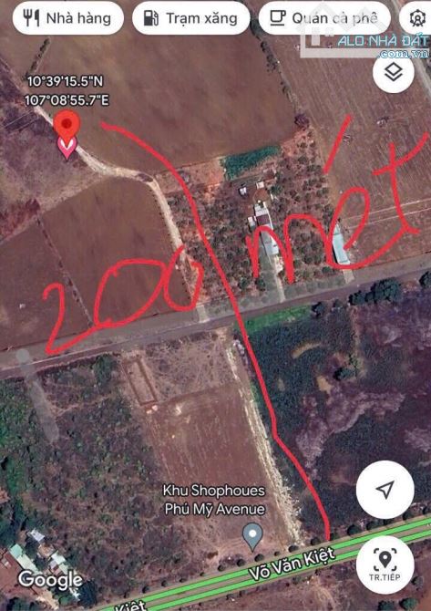 Bán gấp lô đất đường Võ Văn Kiệt, xã Sông Xoài, Phú Mỹ, Bà Rịa Vũng Tàu - TP. HCM - 6