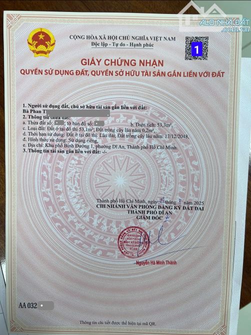 Bán 4 lô đất cách Thủ Đức 100 bước chân, p.An Bình, Tp.Dĩ An chỉ từ 2,75 tỷ TL M7482 - 6
