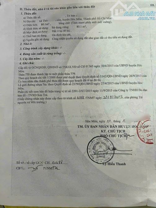 Cần bán nhanh Căn nhà ở Thới Tam Thôn Hóc Môn Hóc Môn 80m2 Sổ hồng Riêng sẵn 810triệu - 7