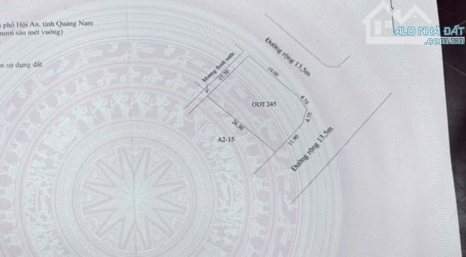 Bán lô đất GÓC 2 mặt tiền đường 15m và 7,5m  hướng sông thông ra biển 446 m2 GIÁ 13,8 TỶ - 1