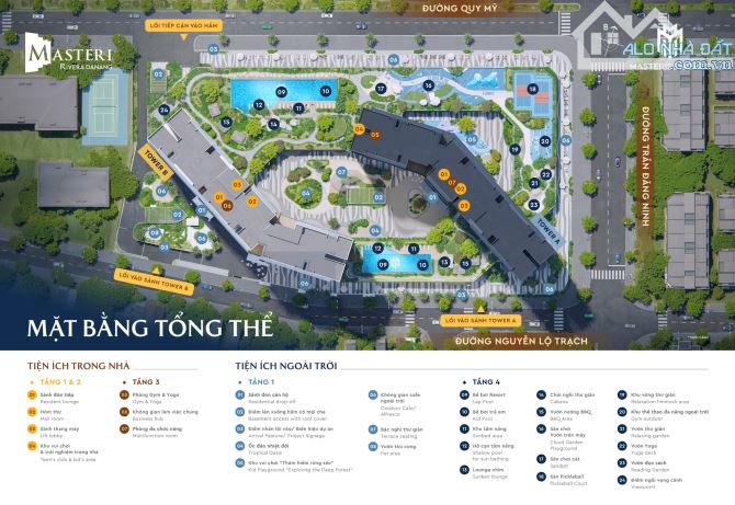 Giá bán, rổ hàng đẹp Masteri Rivera Danang (68 - 4.5 Tỷ - 70m2) - View Sông