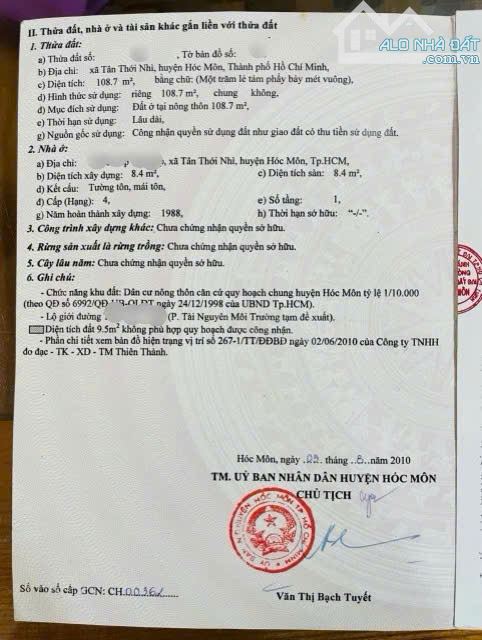 Hàng Ngộp Chủ Cần Bán nhanh Căn nhà ở Gần Ngã Ba Hồng Châu Hóc Môn 108m2 Sổ hồng riêng
